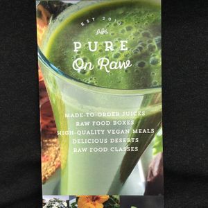 their leaflet at Pure on Raw in Sheffield
