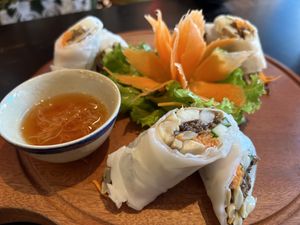 Pho rolls - Pho Cuon La Lua Que  at Shamballa Vegetarian Restaurant & Greenhouse in Da Nang