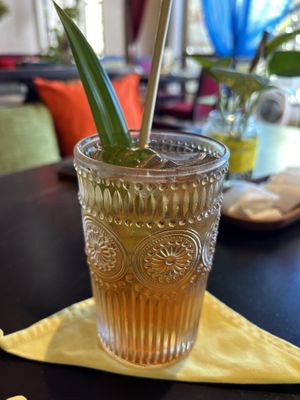 Iced tea  at Shamballa Vegetarian Restaurant & Greenhouse in Da Nang
