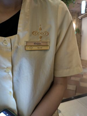 Good service from Khánh at Shamballa Vegetarian Restaurant & Greenhouse in Da Nang