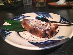 Roasted banana cake at Shamballa Vegetarian Restaurant & Greenhouse in Da Nang