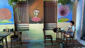 outer hall  at Ẩm Thực Chay Đại Bình in Da Nang