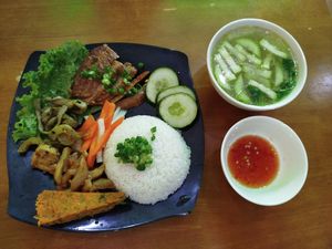 Vegan meal at Ẩm Thực Chay Đại Bình in Da Nang