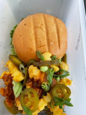 VegSec Burger + CPO fries at VINCENT - Hbf Leipzig in Leipzig