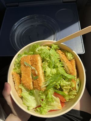 crispy chicken salad  at VINCENT - Hbf Leipzig in Leipzig