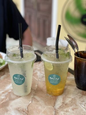 Lemon soda and mango soda - The Garden Café & Vegetarian Food, Hue  at The Garden Cafe & Vegetarian Food in Hue