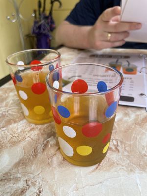 Complementary green tea - The Garden Café & Vegetarian Food, Hue  at The Garden Cafe & Vegetarian Food in Hue