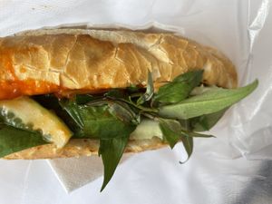 Vegan banh mi from The Garden Café & Vegetarian Food, Hue  at The Garden Cafe & Vegetarian Food in Hue