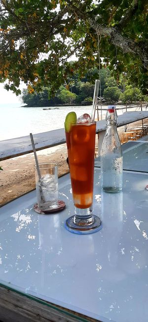 Iced tea at SAI Restaurant in Koh Yao Noi