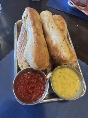 Vegan Breadsticks !  at Town Hall Pizza in Berrien Springs
