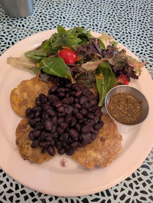 Patacones dish (but they're really tostones) at Bar Bacan in Toronto