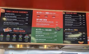 Complete posted menu. at Better Chew Kitchen - Vallejo in Vallejo