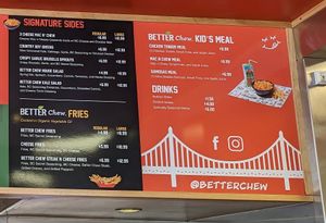 Page 2 complete menu. at Better Chew Kitchen - Vallejo in Vallejo