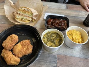 Chicken with two sides, ribs, sandwich   at Better Chew Kitchen - Vallejo in Vallejo