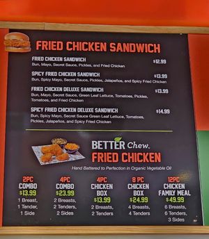 Fried chicken sandwich at Better Chew Kitchen - Vallejo in Vallejo