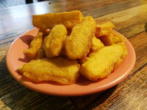 battered sweet potato fries at Amitābha  - 阿彌搭巴 in Jian