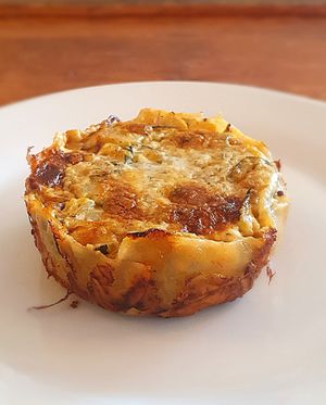 quiche de calabacín at The Hangover Corner in Ibiza