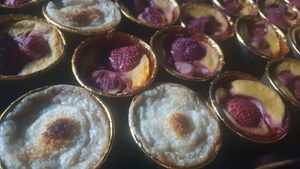 vegan and gluten free cakes. 
those are coconut and strawberry - orange.
VEGAN AND GLUTENFREE. at The Hangover Corner in Ibiza