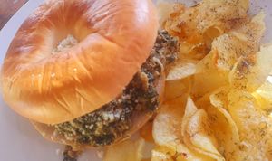 Bagel popeye. at The Hangover Corner in Ibiza