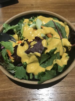 House Salad with Ginger Dressing at Saku Sushi  at Saku Sushi in Rocky Mount