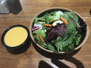 House Salad with Ginger Dressing at Saku Sushi  at Saku Sushi in Rocky Mount