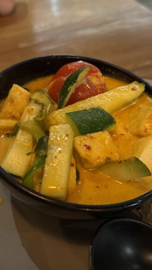Yellow curry  at Saku Sushi in Rocky Mount