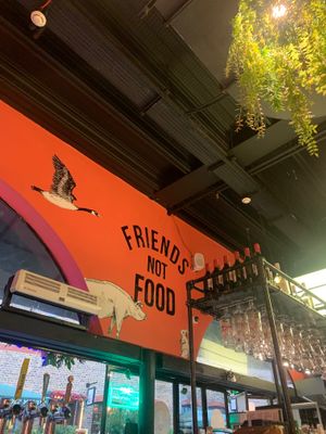 Feels very nice to be somewhere with the same values, and with such kind caring people working there too ❤️ at Meat The Vegans in North West London