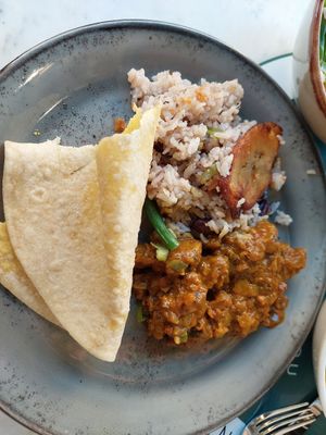 Caribbean curry again at Meat The Vegans in North West London