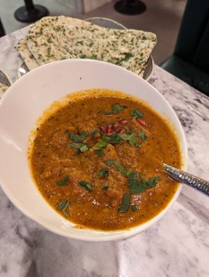 Butter chicken (highly recommend) at Meat The Vegans in North West London