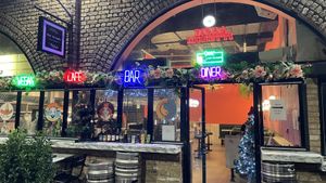 Front of the restaurantt  at Meat The Vegans in North West London