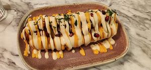 vegan chili dog at Meat The Vegans in North West London