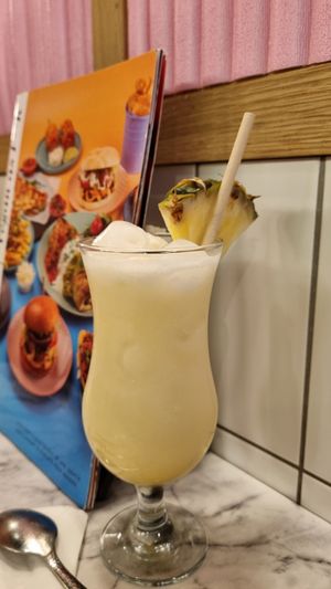 Pineapple Coconut Drink at Meat The Vegans in North West London