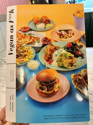 Vegan menu  at Meat The Vegans in North West London