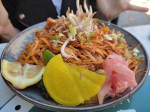The Sichuan Noodles (14.9£) at Meat The Vegans in North West London