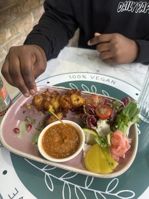 Chicken stays   at Meat The Vegans in North West London