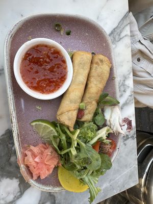 Spring rolls (came with 4)  at Meat The Vegans in North West London