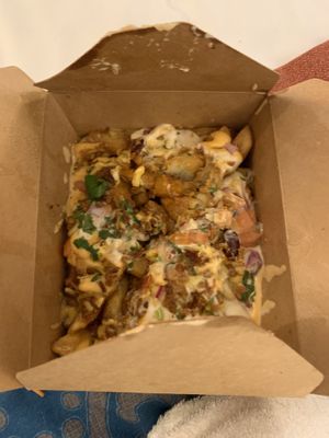 Loaded fries  at Meat The Vegans in North West London