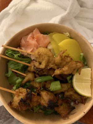Satay   at Meat The Vegans in North West London