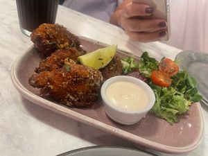 Garlic Chick’n Wings  at Meat The Vegans in North West London