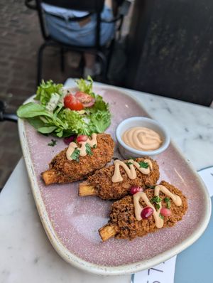 Jackfruit drumsticks at Meat The Vegans in North West London