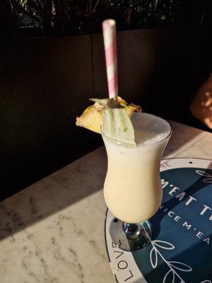 Pina coloda at Meat The Vegans in North West London
