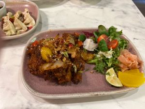 Chili Chicken - wow!   at Meat The Vegans in North West London