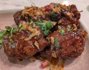 BBQ wings (7/10) at Meat The Vegans in North West London