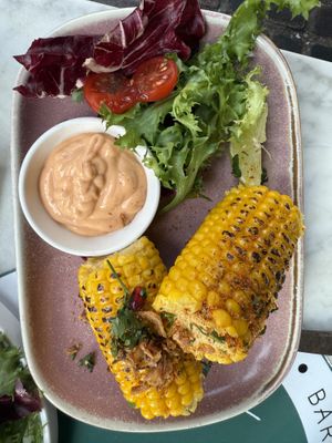 corn  at Meat The Vegans in North West London