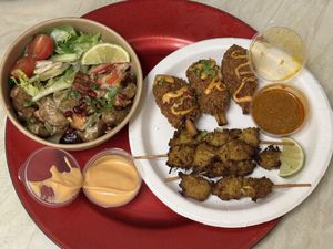 All the starters  at Meat The Vegans in North West London