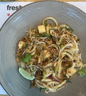 Vegan pad thai with udon  at Wagamama - Milan Bicocca in Milan