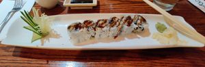 Tempura Eggplant Roll at Liu's House in Allentown