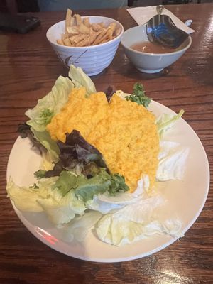 Ginger salad…too much dressing and not enough diversity of flavor (just lettuce and dressing)  at Liu's House in Allentown