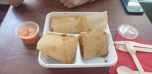 Chick'n Katsu Pancake Meal at The Green Eatery in Norwich