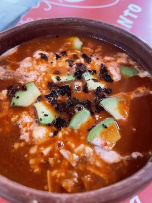 Sopa Azteca  at Taco Santo in Mexico City